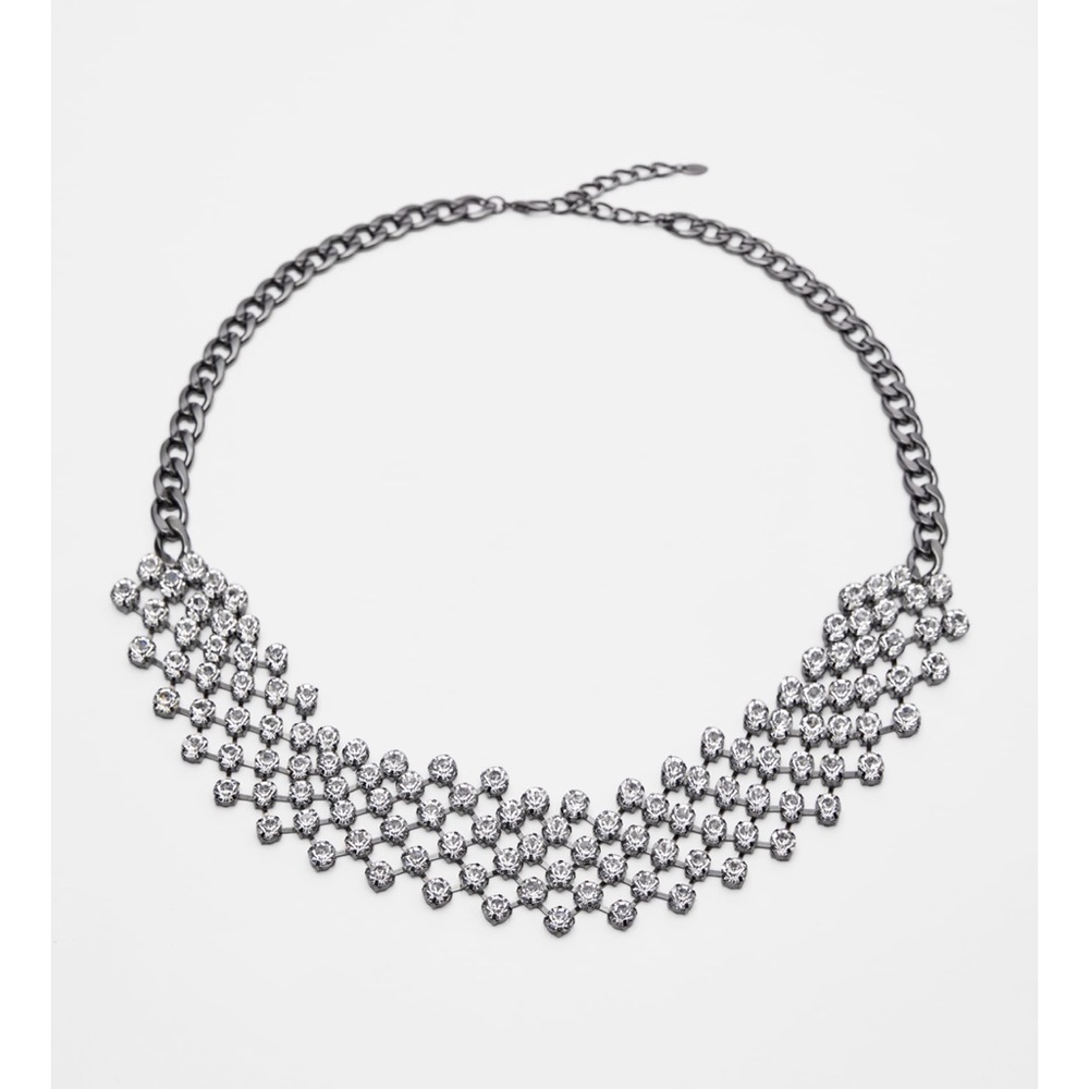 Zara Silver Statement Necklace